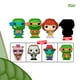 thumbnail image 3 of Funko Bitty Pop Leonardo Tortugas Ninja Tmnt 4 Pack Original, 3 of 4