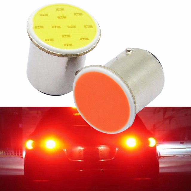 Bombilla LED BAY15D 1157 COB 7000K 12 SMD 12V Super Brillante BA15S 1156 Para Coche Luces De Estacionamiento De Giro Trasero Rojo huangjie unisex