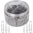 thumbnail image 1 of 700 Pieces Paper Clips Assorted Sizes with 1.1 inch, 1.3 inch and 2 inch, Small Medium and Large Size Ribbon Paper Clips for Office, School, Hospital Docume, 1 of 4