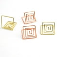 thumbnail image 2 of 10pcs Square Memo Photo Holder Metal Paper Holders Note Clips for Wedding Party Table Decoration (Gold), 2 of 8