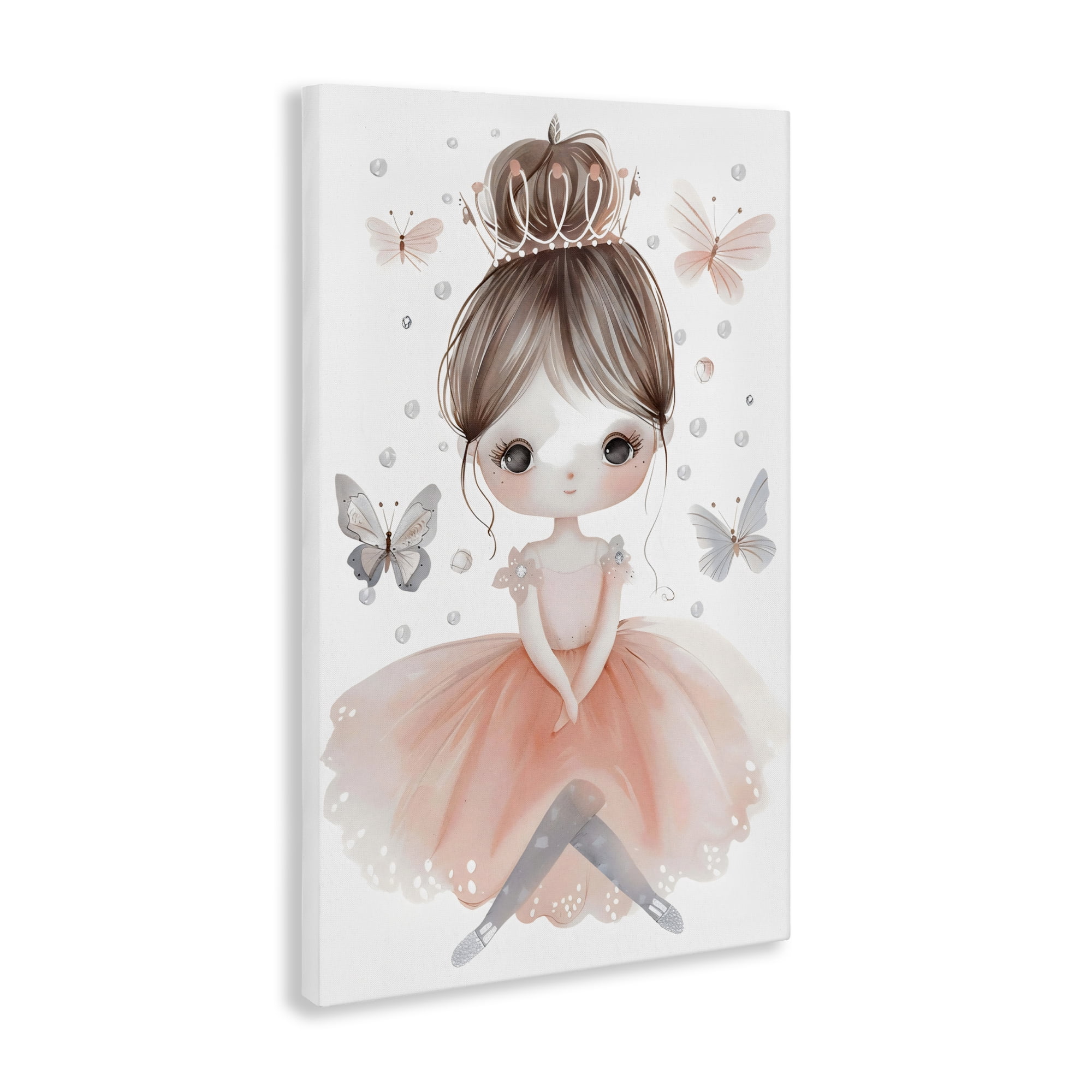 Stupell Industries Sweet Butterfly Fairytale Princess Canvas Wall Art, design by Creative Studio