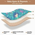 thumbnail image 5 of WOBOGO Cartoon Mermaids Blue Pattern Baby Playmats Extra Large Waterproof Rollable Activity Pads for Toddlers 50×50inch, 5 of 7