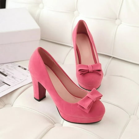 

Platform Bow High Heels