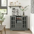 thumbnail image 2 of HOMCOM Buffet avec Tiroirs, Armoire, Étagères, Bahut de Cuisine, 2 of 10