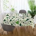 thumbnail image 3 of Yayeee Tablecloths 54" x 54" Rectangle Wrinkle Resistant Party Table Cover, Green Triangles Pattern, 3 of 8