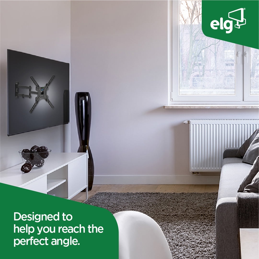 Full Motion MT400AR-EX TV Wall Mount 26–60 Inch Swivel Tilt Extend Dual Arm VESA 400x400 Supports up to 66 lb