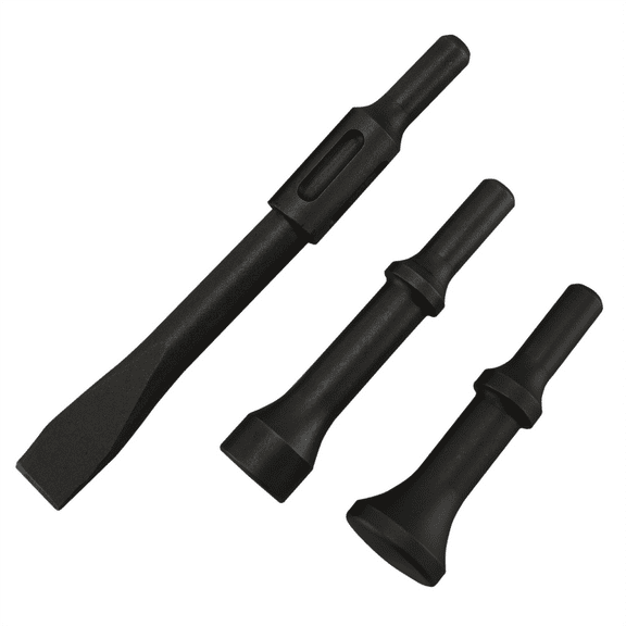Astro Pneumatic Chisel and Hammer Bit 3-Piece Set with .498 Shank