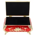 thumbnail image 1 of Antique Jewelry Box, Vintage Style Soft Velvet Vintage Jewelry Box Sturdy Durable  For Rings For Jewelry For Trinket Gold And Red, 1 of 8