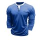 thumbnail image 5 of pstuiky camisa de manga larga para hombre, Cárdigan informal de dos piezas con cuello en V falso, botones y mangas largas con bolsillos para hombre camisetas de hombre m, 5 of 8