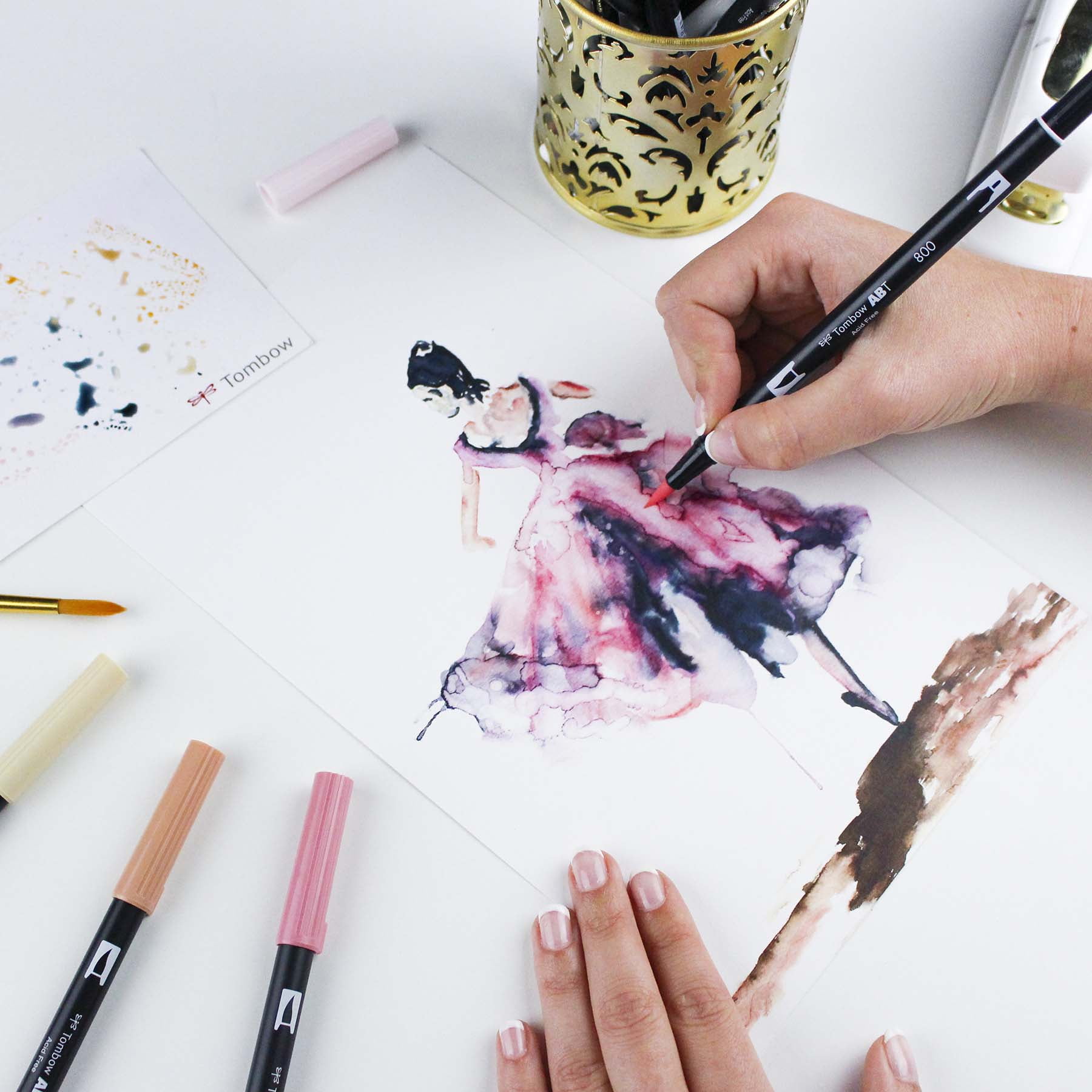 Tombow Portrait Dual Brush Pen Set, 6 Packs: 10 ct. (60 total)