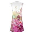 thumbnail image 3 of Short Summer Dresses for Women Womens Summer Dresses Print Sleeveless Round Neck Button Dress Dresses Short Dresses for Women Summer Sleeveless Summer Dresses for Women, 3 of 5