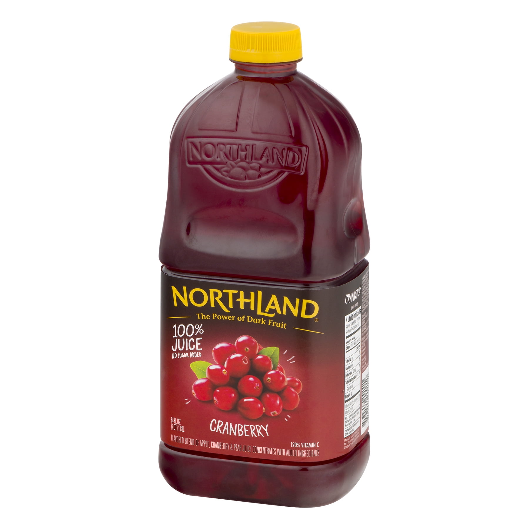 (3 pack) Northland 100% Cranberry Juice, 64 Fl. Oz.