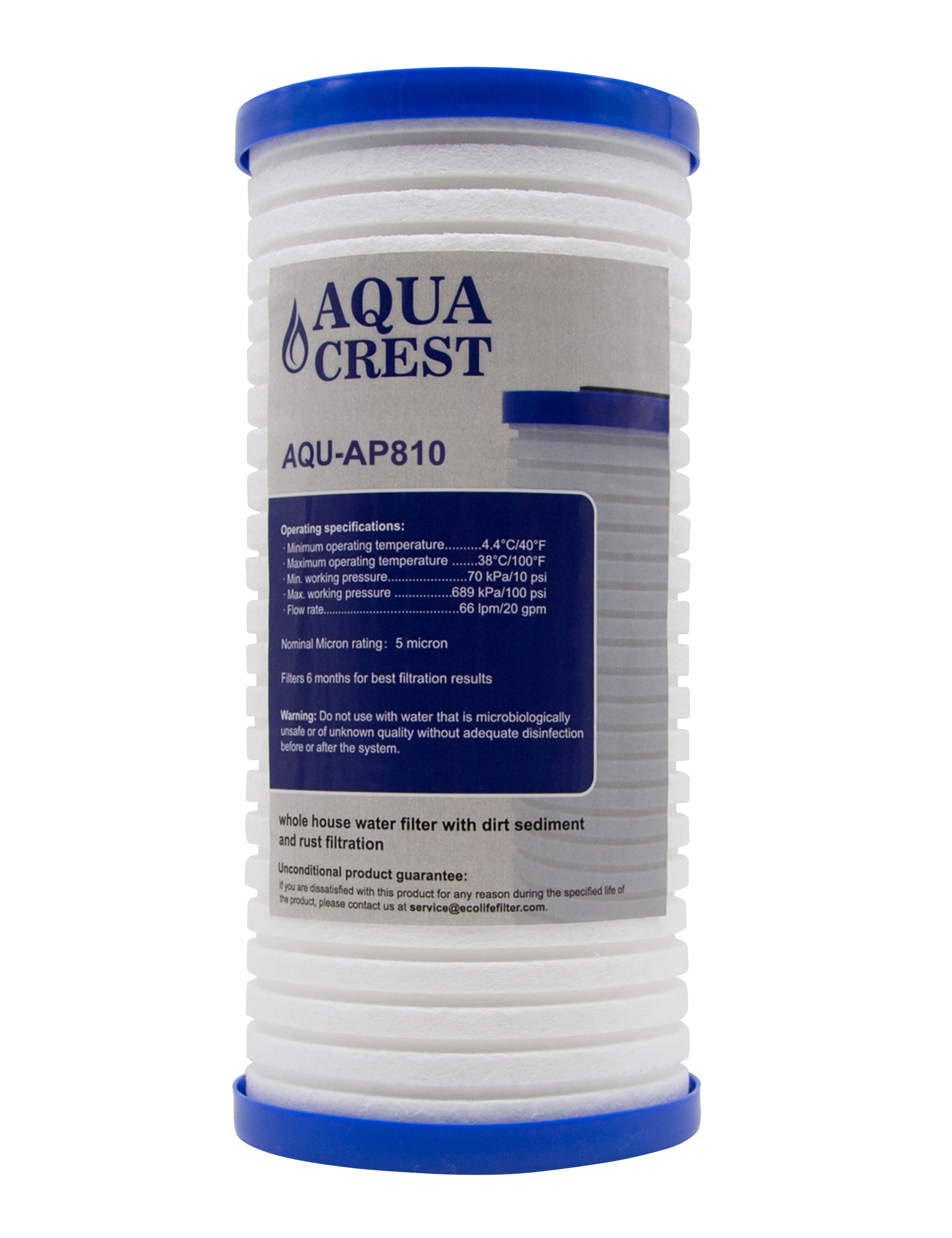 3M Aqua-Pure AP810 Standard Dirt/Rust Cartridge For Cold Water 