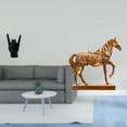 thumbnail image 2 of Estatua De Caballo Con Gesto De Mano De Roca, Artesanía Con Señal De Mano, Escultura De Animal, Escultura De Mano Creativa, Escultura De Caballo Grabada Con Dedo, Figuras De Resina Para, 2 of 8
