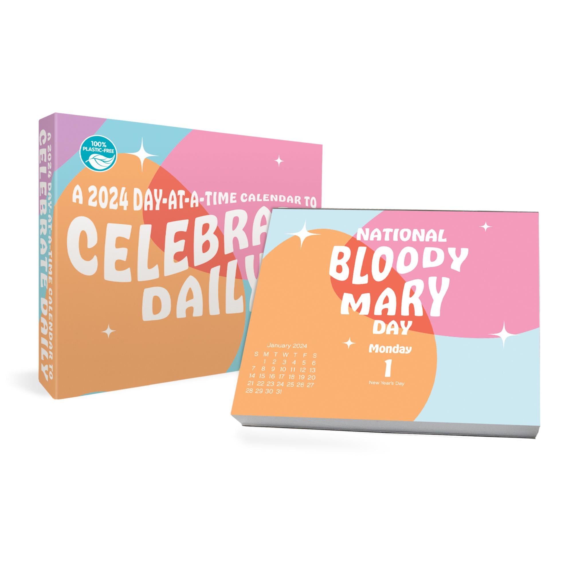 Trends International 2024 Celebrate Daily DayataTime Box Calendar