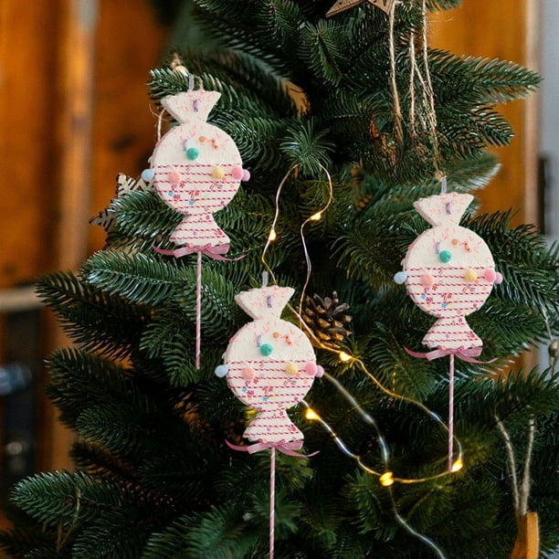 Christmas Decorations Cute Macaron Foam Candy Christmas Tree Pendant
