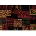 thumbnail image 1 of Ahgly Company Indoor Rectangle Patchwork Brown Transitional Area Rugs, 7' x 10', 1 of 4