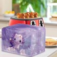thumbnail image 3 of Cartoon Axolotl Toaster Cover for Women Kitchen Small Appliance Dust Cover Toaster Cover for Standard 2 Slice Toasters Bread Maker Accessories Decor Purple, 3 of 7