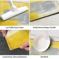 thumbnail image 5 of Yellow Grey Kitchen Rug Mat Set 2 Piece Abstract Art Painting Kitchen Floor Mats Non Slip Washable Kitchen Rugs Yellow Kitchen Decor, 5 of 5
