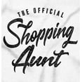 thumbnail image 2 of Shopaholic Aunt Cute Cool Fun Auntie Womens Slim Fit Graphic Tee Brisco Brands L, 2 of 5
