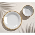 thumbnail image 3 of Bamboo Rim NewWave Melamine Low Bowl - White - 8.9" - Set of 6, 3 of 4