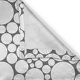 thumbnail image 6 of Ambesonne Geometric Valance & Curtain, Grey White Circle, 55"x36", Dark Grey White, 6 of 6