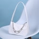 thumbnail image 3 of Moda mujer PU axila bolsa mariposa cadena Color puro Mini monedero (blanco) Tmvgtek Oficina Multiescena Multifunción, 3 of 9