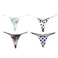 thumbnail image 2 of VOOPET 4 PACK Women's Sexy Cotton Thong Seamless G-string Panties Leopard Print Sports T-Back Underwear, 2 of 7