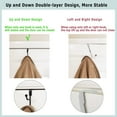 thumbnail image 3 of WENT Over The Door Sturdy Metal Double Hook Hanger, 2 Piece, 3 of 6