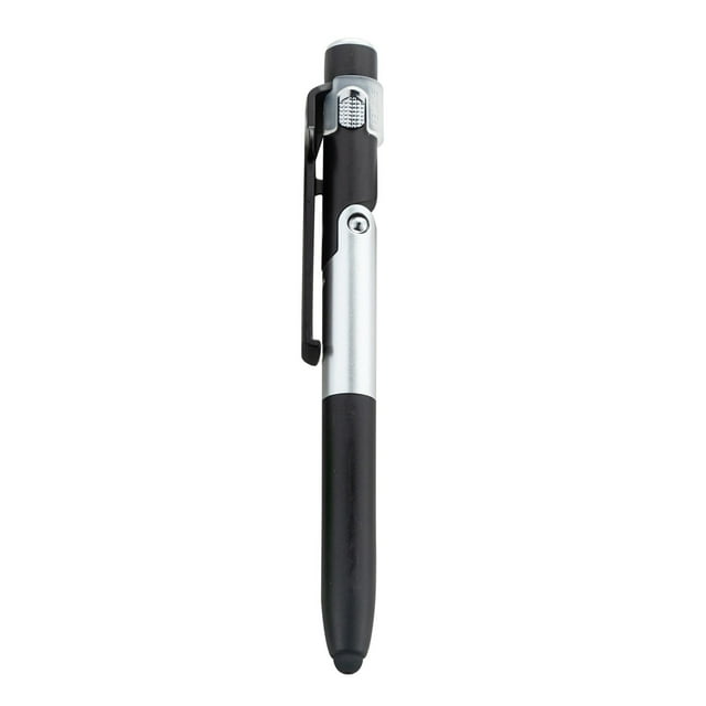 Led Pen with Light, Black Foldable Phone Holder Pen, Foldable Led Pen with Phone Tablet Holder, Multifunctional Ballpoint Pen with Light for Writing in Dark, by Goohae