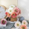 thumbnail image 3 of dianhelloya Artificial Flower Realistic Decorative Bright-colored Bedroom Living Room Simulation Dahlia Flower Home Decor White, 3 of 8