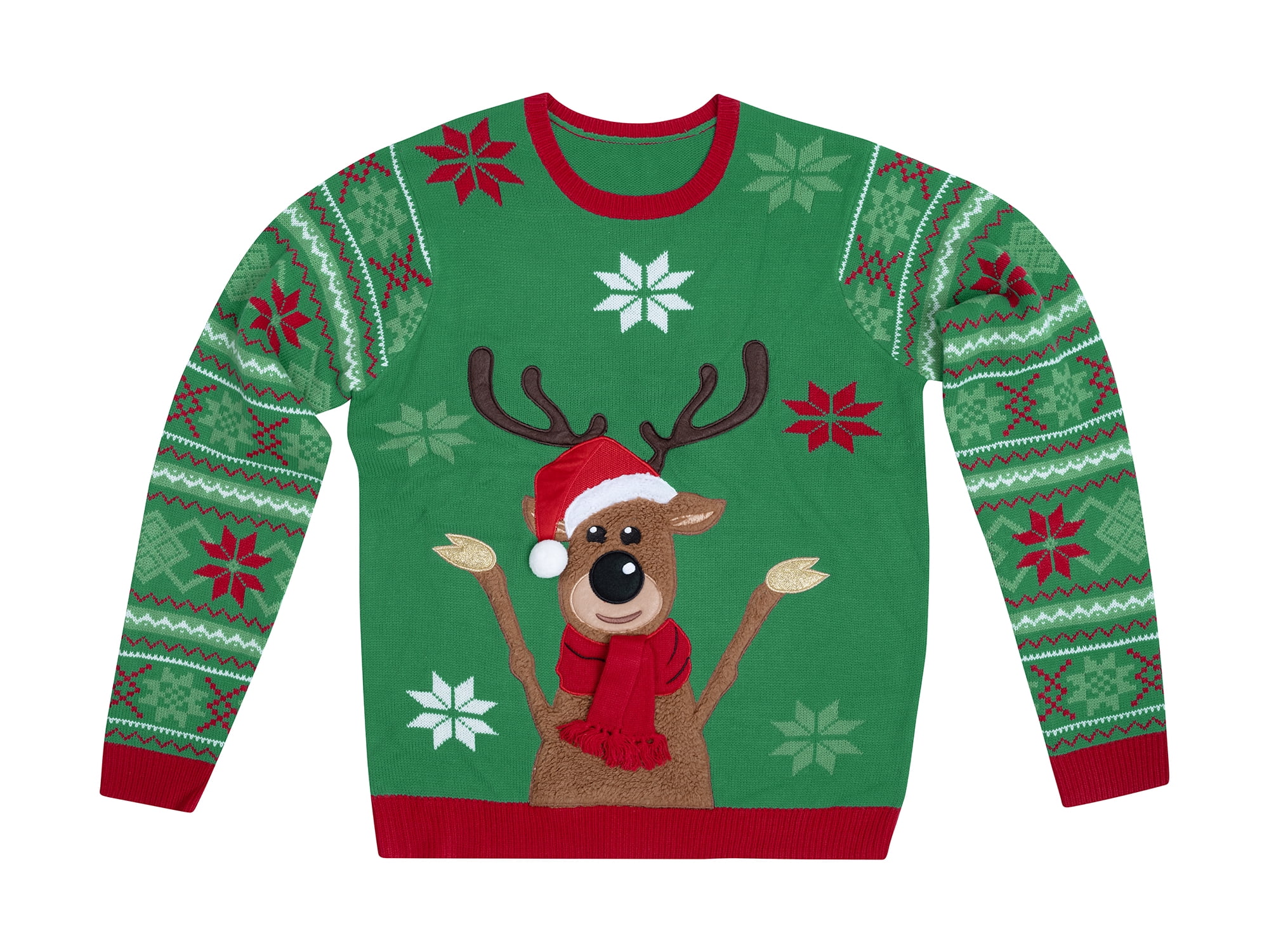 Jolly Sweaters Reindeer Snowflake Fairisle Family Christmas Mens