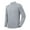 Gray, variant on Men Quarter Zip Pullover Moisture Wicking Golf Shirt Long Sleeve 1/4 Zip UPF 50+ Sun Protection Rash Guard Running