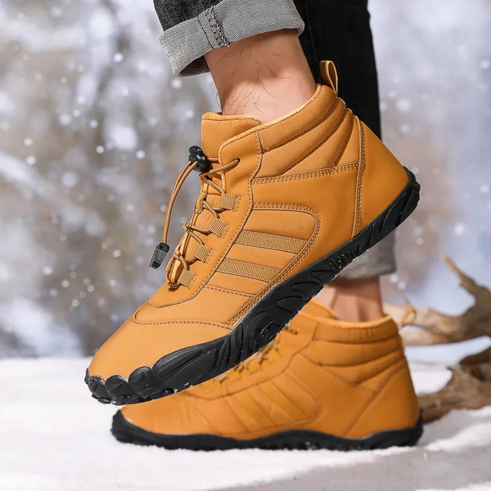 2023 Winter Booties Men Snow BareFoot Casual Shoes Outdoor Work Shoes Ladies Warm Fur Men Ankle Shoes Male Snow Boots Big Size A108 dark bule 17