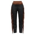 thumbnail image 4 of DHFJKG Womens Tassel Cowgirl Pants High Waist Slim Fit Stretchy Pants Trendy Versatile Trousers, 4 of 4