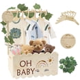 thumbnail image 1 of Armario para baby shower, de madera, con perchas, 13,5 x 9 x 18 cm, 1 of 7