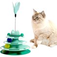 thumbnail image 3 of juguete giratorio para gatos, diversión interactiva para gatos, psicología del ejercicio físico, juguete interactivo para gatos de interior JM  Papelería, 3 of 5