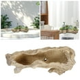 thumbnail image 2 of Driftwood Resin Succulent Planter Tree Root Stump Style Decorative Pot For Indoor Outdoor Garden, 2 of 4