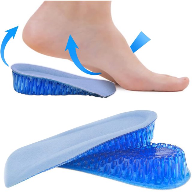 Almohadilla para el talón con plantilla de silicona, almohadillas para el talón invisibles de gel de nido de abeja de 3 cm para mujeres y hombres (1 par) ShuxiuWang 8390606341259