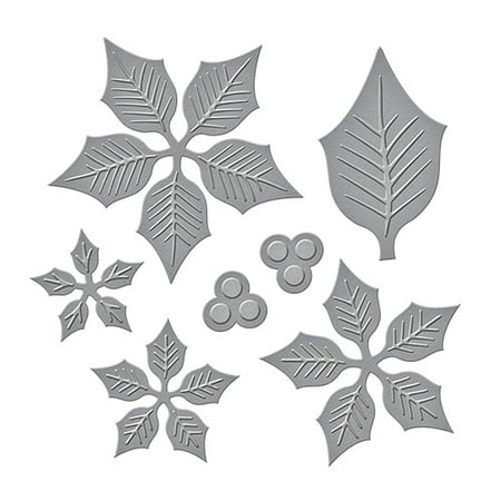 Spellbinder Wizard Die - Spellbinders Shapeabilities Etched Dies, Layered Poinsettia