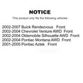 thumbnail image 2 of TEC Front Ceramic Disc Brake Pads TEC-844 for Car Buick Rendezvous Pontiac Montana Chevrolet Venture Aztek Oldsmobile Silhouette, 2 of 10
