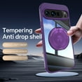 thumbnail image 5 of Decase Case for Google Pixel 10 /10 Pro,TPU+PC,Built-in Rotatable Metal Kickstand,Clear Back Design Heavy Duty Drop Protection Shockproof Phone Case for Google Pixel 10 /10 Pro,Darkpurple, 5 of 9