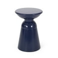 thumbnail image 3 of GDF Studio Soto Outdoor Metal Side Tables, Set of 2, Navy Blue, 3 of 7