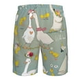 thumbnail image 6 of Naloa Cute Farm Birds Men's Beach Shorts, Surfing shorts, Swim trunks, Quick Dry Swim Trunks for Surfing Beach Fun - Large, 6 of 9