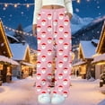 thumbnail image 2 of Oksale Cute Santa Claus Pajama Pants for Women Fuzzy Flannel Christmas Sleepwear with Pockets Casual Elastic Drawstring Loungewear for Holiday 2026 Red M, 2 of 7