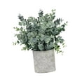 thumbnail image 5 of CoudarTitie Artificial Small Potted Plants Faux Plant in Pot 6x9.4inch Small Fake Plants for Roundleaf Grass, 5 of 9