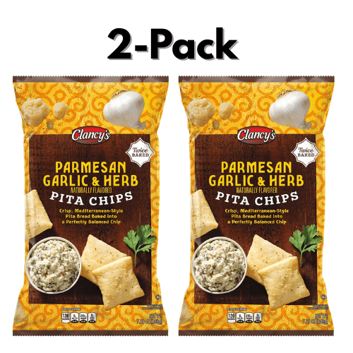 Clancy's Parmesan Garlic & Herb Pita Chips 2-Pack 7.33 oz