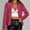 Hot Pink, variant on Sequin Cardigan Jacket for Women 2025 Long Sleeve Glitter Sparkling Open Front Notched Lapel Tunic Jackets Outerwear
