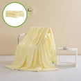 thumbnail image 4 of Qocolhg Quilt for Twin Bed Washable - Cooling Blankets for Hot Sleepers, Skin-friendly Solid Color Washed Cotton Summer Quilt, Oversized Bedding Soft Coverlet Quilts Twin Size, 59x79 inch Yellow, 4 of 6