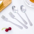 thumbnail image 2 of KAKOWELY 6pcs Kids Silverware Stainless Steel Fork and Spoon Set Toddler Utensils,6.69"X1.38"X0.79", 2 of 5